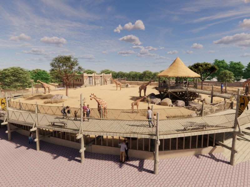 Transformation : Enclos des girafes (1er Avril&nbsp;2023)