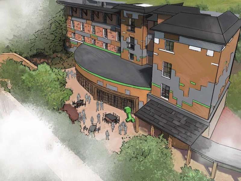 Rethématisation : Minecraft World Hotel&nbsp;(2027)